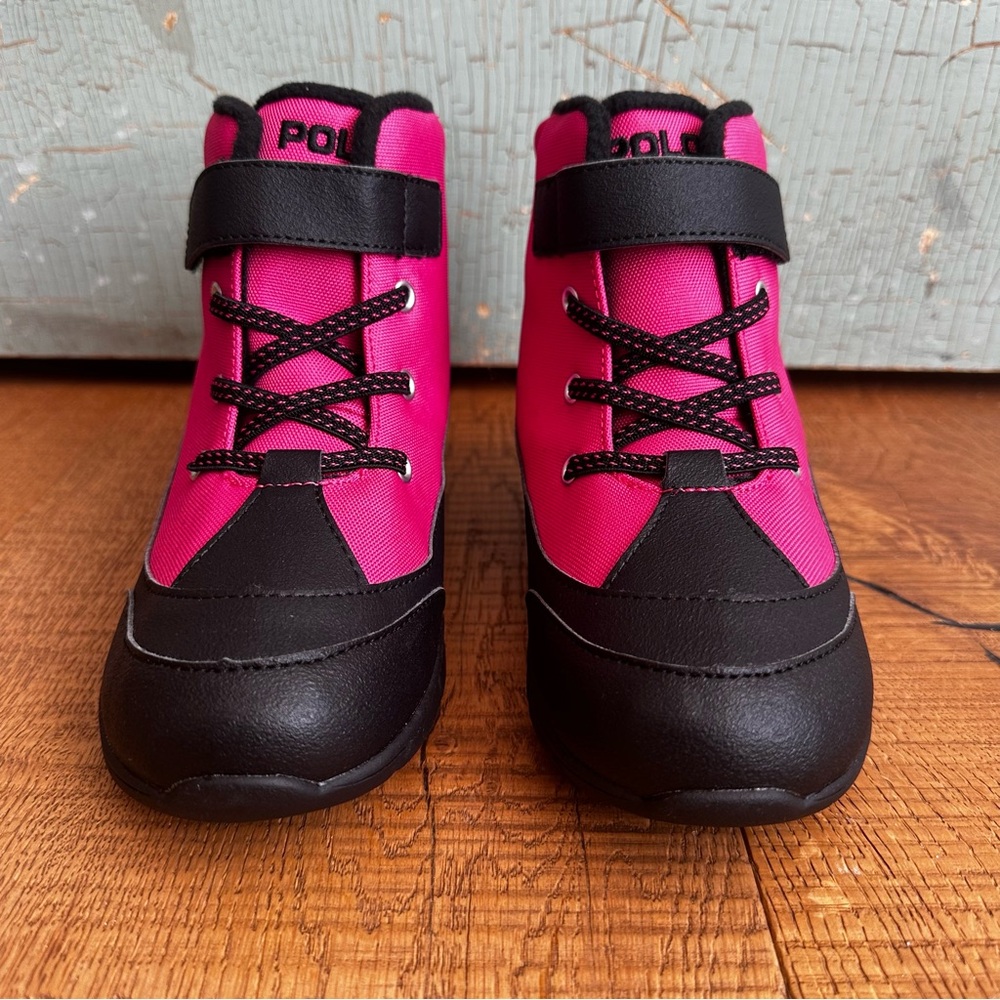 NIB Polo Ralph Lauren Little Girl's Barnes Winter Snow Boots Size 2 - Picture 9 of 9
